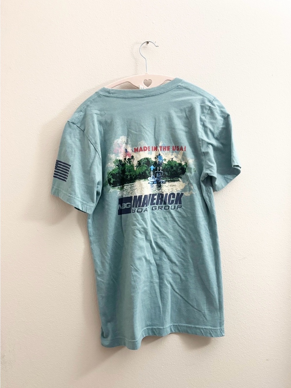 5/$15 🩷 MUST BUNDLE Maverick Boat Company Tee in Seafoam Green